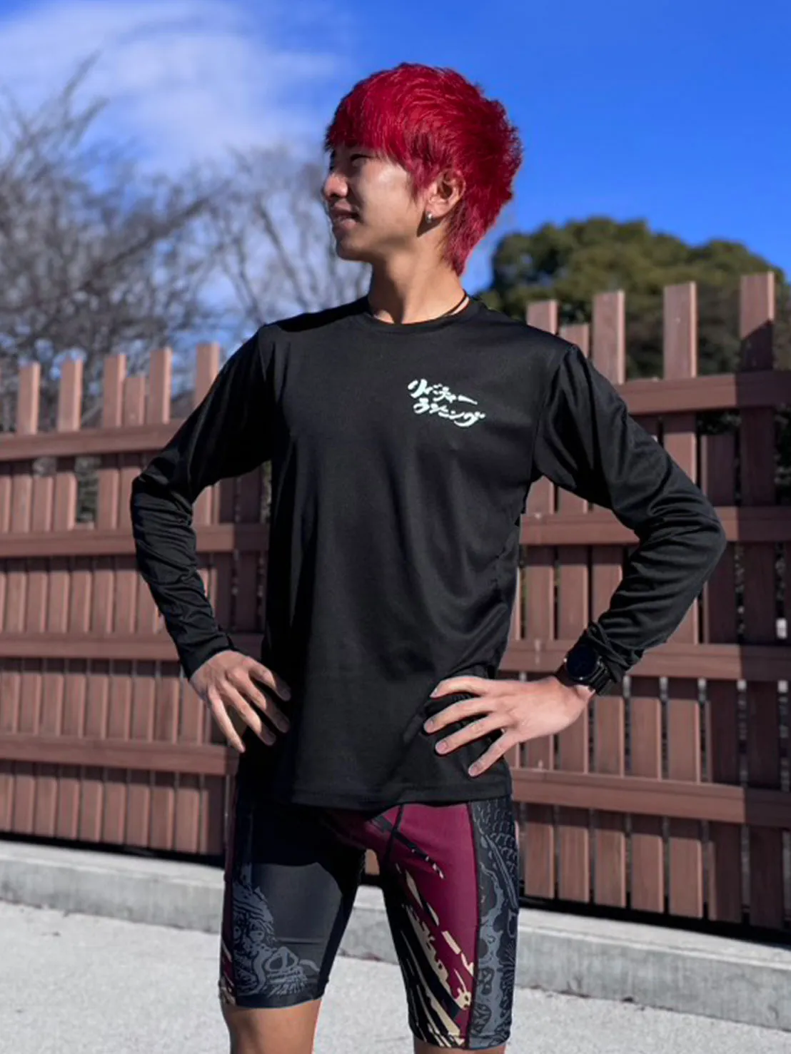 ランニングユーチューバー　こわだ君　Run Fleek コラボシャツ　Aタイプ（長袖）